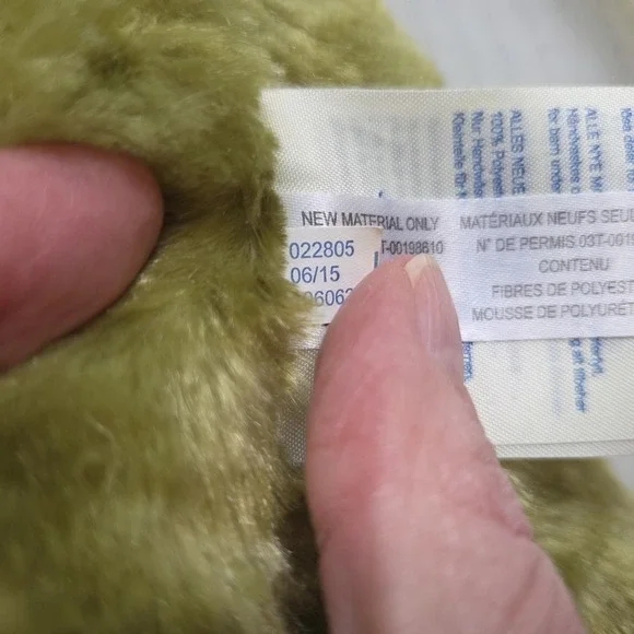 Build A Bear BAB Striped Green Brachiosaurus Dinosaur 2015 Plush Stuffed 22 inch - Picture 12 of 13